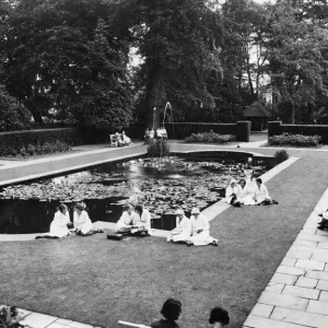 A Break from Work, Bournville Print, Circa 1932