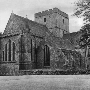 Brecon Cathedral, Brecon, a market town and community in Powys, Mid Wales, 11th June 1968 Brecon Cathedral, Brecon, a market town and community in Powys, Mid Wales, 11th June 1968