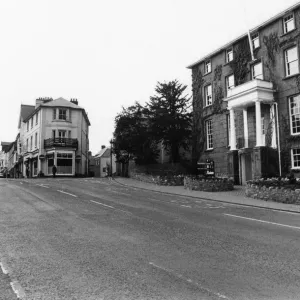 Brecon, un pueblo de mercado y comunidad en Powys, Medio Gales, 18 de mayo de 1987.