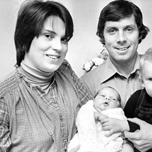 Brenda Foster with his wife Sue, son Paul and baby daughter Catherine in March 1979