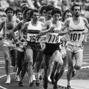 Brendan Foster during the Mens 10000 metres race at the Olympic Games in Montreal, Canada Brendan Foster during the Mens 10000 metres race at the Olympic Games in Montreal, Canada