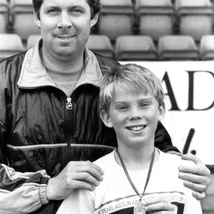 Brendan Foster with Son Paul at Gateshead Stadium Print 1988