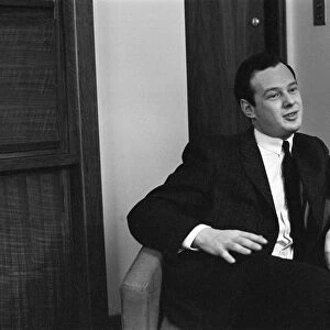 Brian Epstein, Manager of The Beatles, pictured being interviewed for the Daily Mirror in