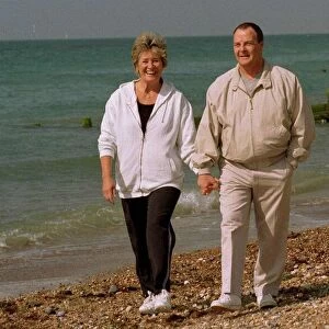 Brian Hill Actor who played the part of the chef in Fawlty Towers walking on the beach