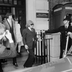 Brian Jones Leaving Court with Prince Stash, 11th May 1967 Print Brian Jones Leaving Court with Prince Stash, 11th May 1967 Print