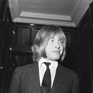 Brian Jones of the Rolling Stones pop group pictured before appearing at the Inner London