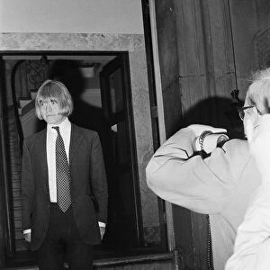 Brian Jones of the Rolling Stones pop group on his way to London sessions where he faces