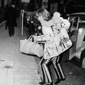 Brian Jones of The Rolling Stones sneaks into The London Harley Street Nursing home after Brian Jones of The Rolling Stones sneaks into The London Harley Street Nursing home after