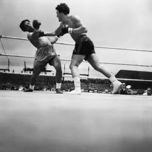 Print of Brian London vs Kitione Lave fight at West Hartlepool