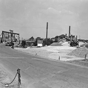 Bridge improvement and construction close to Hillingdon Station 1936