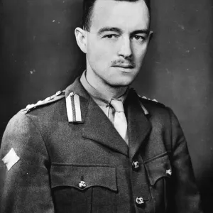 Print of Brigadier Clarence Churchill Mann in military uniform