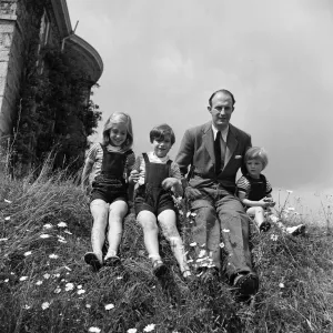 Brigadier Fitzroy Maclean with his children Jeremy, aged seven, Charles Brigadier Fitzroy Maclean with his children Jeremy, aged seven, Charles