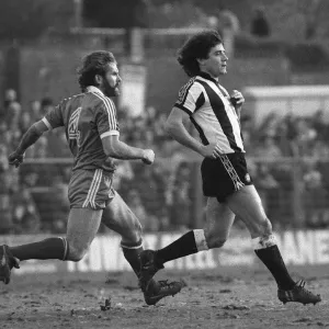 Brighton v Newcastle United in the FA Cup 3rd Round match January 1983 Kevin