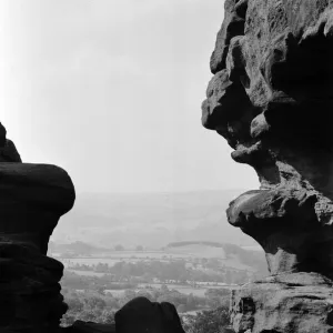 Brimham Rocks, the balancing rock formations on Brimham Moor in North Yorkshire, England Brimham Rocks, the balancing rock formations on Brimham Moor in North Yorkshire, England