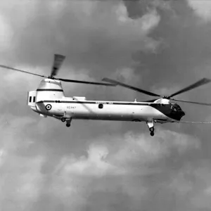 A Bristol 192 Belvedere in Flight, Farnborough Airshow Print