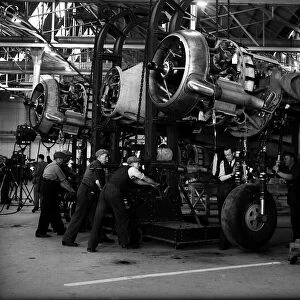 Bristol aircraft factory during WW2 Circa 1940