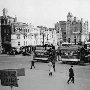 Bristol City Centre with CWS Building in background, Circa 1930