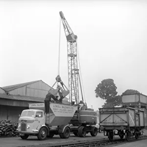 Bristol coal delivery lorry seen here being load with coke at the railway sidings