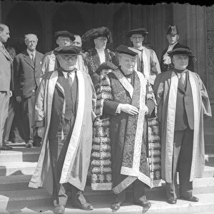Bristol dockers leader and Labour politician Ernest Bevin with Bristol University