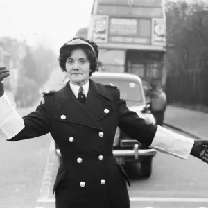 Britains first Traffic Warden to control traffic as opposed to booking cars for Britains first Traffic Warden to control traffic as opposed to booking cars for