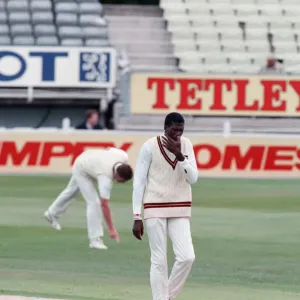 Warwickshire v Northamptonshire Cricket Print 1990