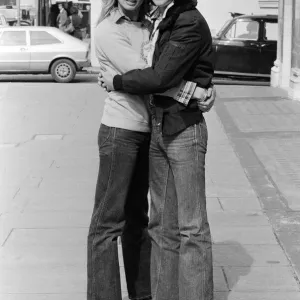 Britiains World Motorcycle racing Champion Barry Sheene pictured with girlfriend Britiains World Motorcycle racing Champion Barry Sheene pictured with girlfriend
