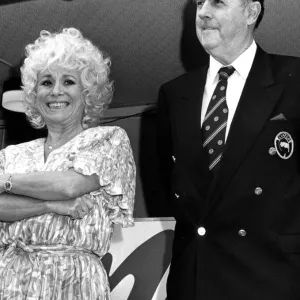 British actress, Barbara Windsor and former motor racing champion