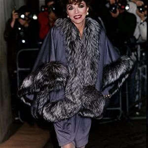 British actress Joan Collins, March 1989