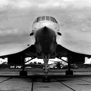 British Airways Concorde airliner / aircraft visits Newcastle Airport