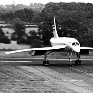British Airways Concorde airliner / aircraft visits Newcastle Airport