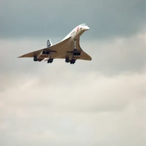British Airways Concorde G-BOAF seen here on final approach to Newcastle Airport 24th British Airways Concorde G-BOAF seen here on final approach to Newcastle Airport 24th