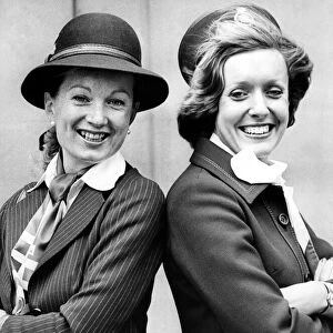 British Airways stewardesses Margaret Delaney (left) and Jane Swanson were part of a team