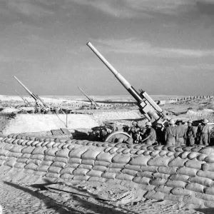 British anti aircraft guns in the Western Desert North Africa Circa 1942 British anti aircraft guns in the Western Desert North Africa Circa 1942