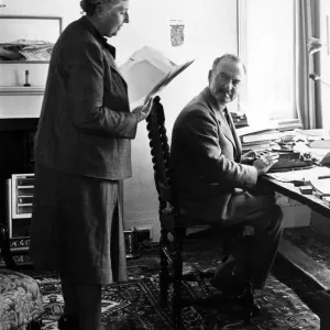 Agatha Christie at Winterbrook House Print 1950