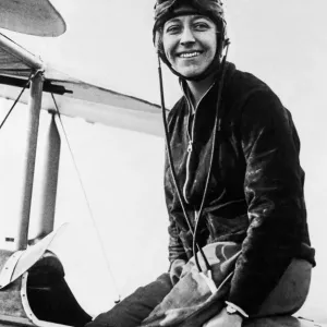 British aviator Amy Johnson pictured in the cockpit of her Gipsy Moth plane before before British aviator Amy Johnson pictured in the cockpit of her Gipsy Moth plane before before