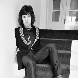 British blues guitarist and singer Gary Moore of Thin Lizzy. 27th March 1979