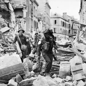 British and Canadian troops captured the city of Caen in Northern France after a massive British and Canadian troops captured the city of Caen in Northern France after a massive