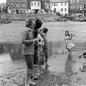 British Drought May 1976 The low tide at the River Thames are reaching a record low