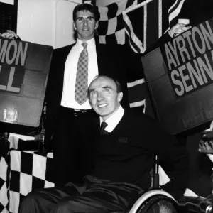 British formula one racing driver Damon Hill and Frank Williams announce that Damon will British formula one racing driver Damon Hill and Frank Williams announce that Damon will