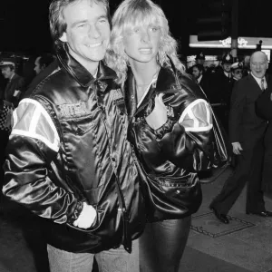 British Motorcycle road racer Barry Sheene with girlfriend Stephanie McLean attend British Motorcycle road racer Barry Sheene with girlfriend Stephanie McLean attend