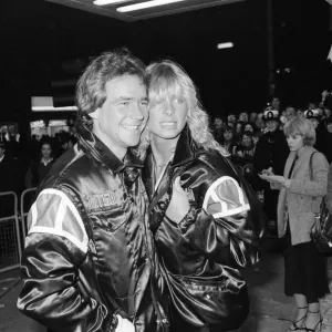 British Motorcycle road racer Barry Sheene with girlfriend Stephanie McLean attend British Motorcycle road racer Barry Sheene with girlfriend Stephanie McLean attend