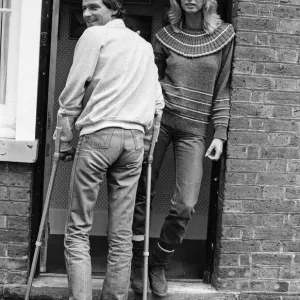 Barry Sheene at Home with Stephanie Print 1982