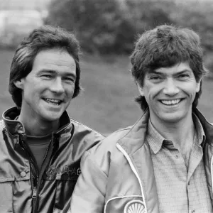 Barry Sheene at Alexandra Pavilion Print 1981