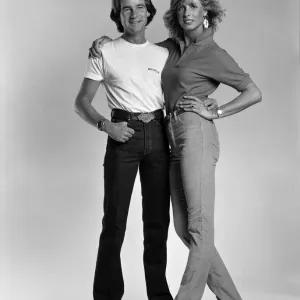 Barry Sheene with Girlfriend Stephanie McLean Print 1981