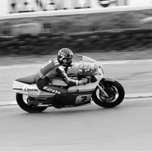 Barry Sheene at Brands Hatch Practice Session Print 1983