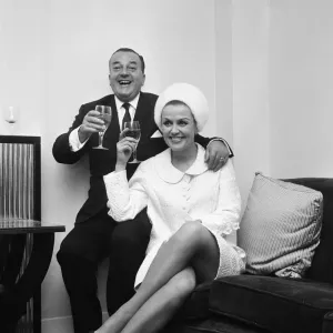 Ronnie Ronalde Toasts Bride Yana Print 2nd February 1967
