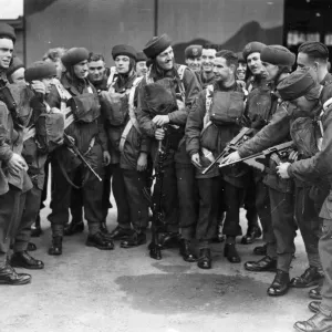 1942 British Parachute Squadron Training Group Print 1942 British Parachute Squadron Training Group Print