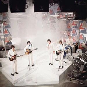 British pop group The Hollies performing on the BBC television chart programme Top Of The