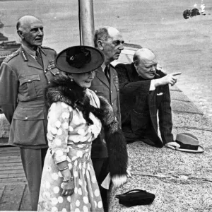 British Prime Minister Winston Churchill with The Earl and Countess of Athlone British Prime Minister Winston Churchill with The Earl and Countess of Athlone
