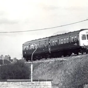 British Rail Diesel Train Print - Tyne Dock Station 1975